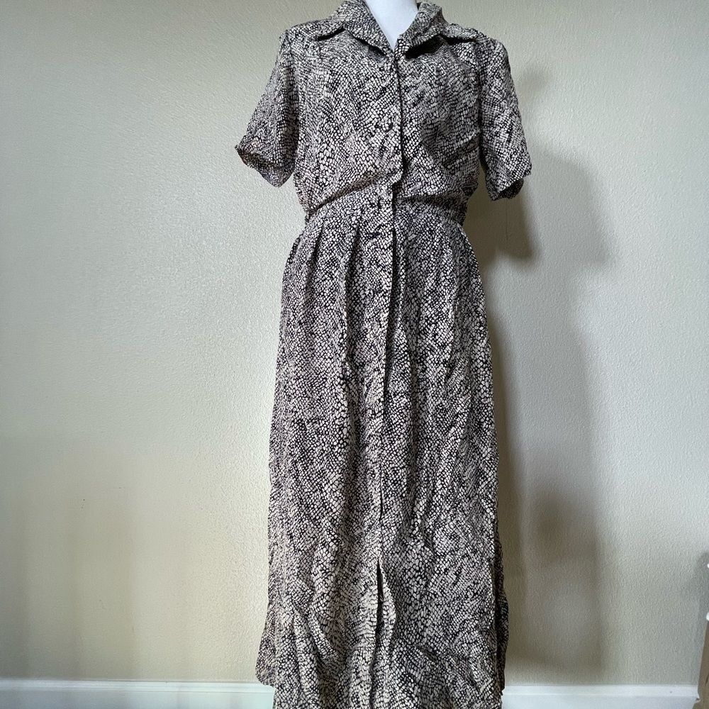 Adrianna Papell Snake Print Women's Maxi Dress Size 6